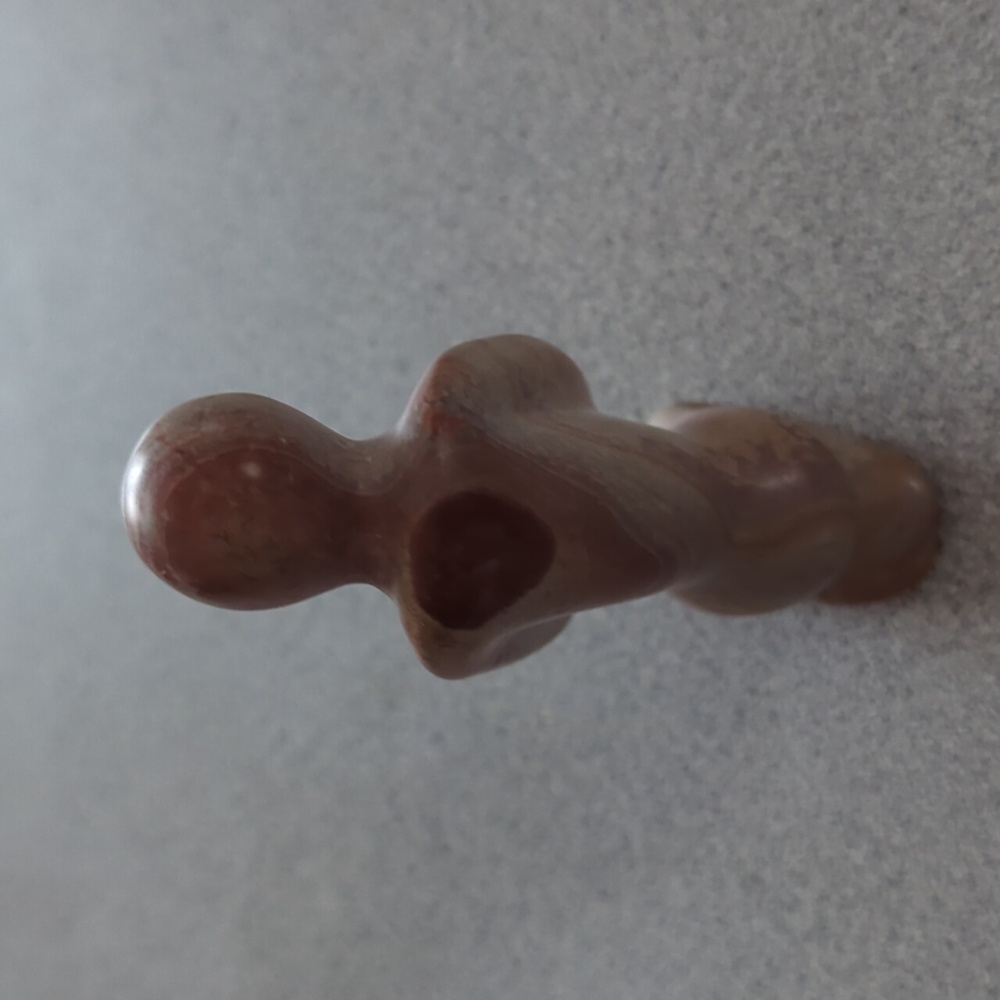 Carved Soap Stone Figurine Expectant Mother - Picture 3 of 6